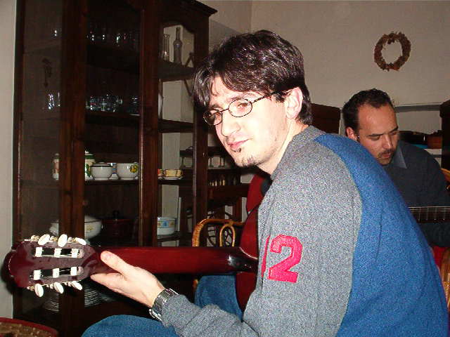 Gabriele and his guitar